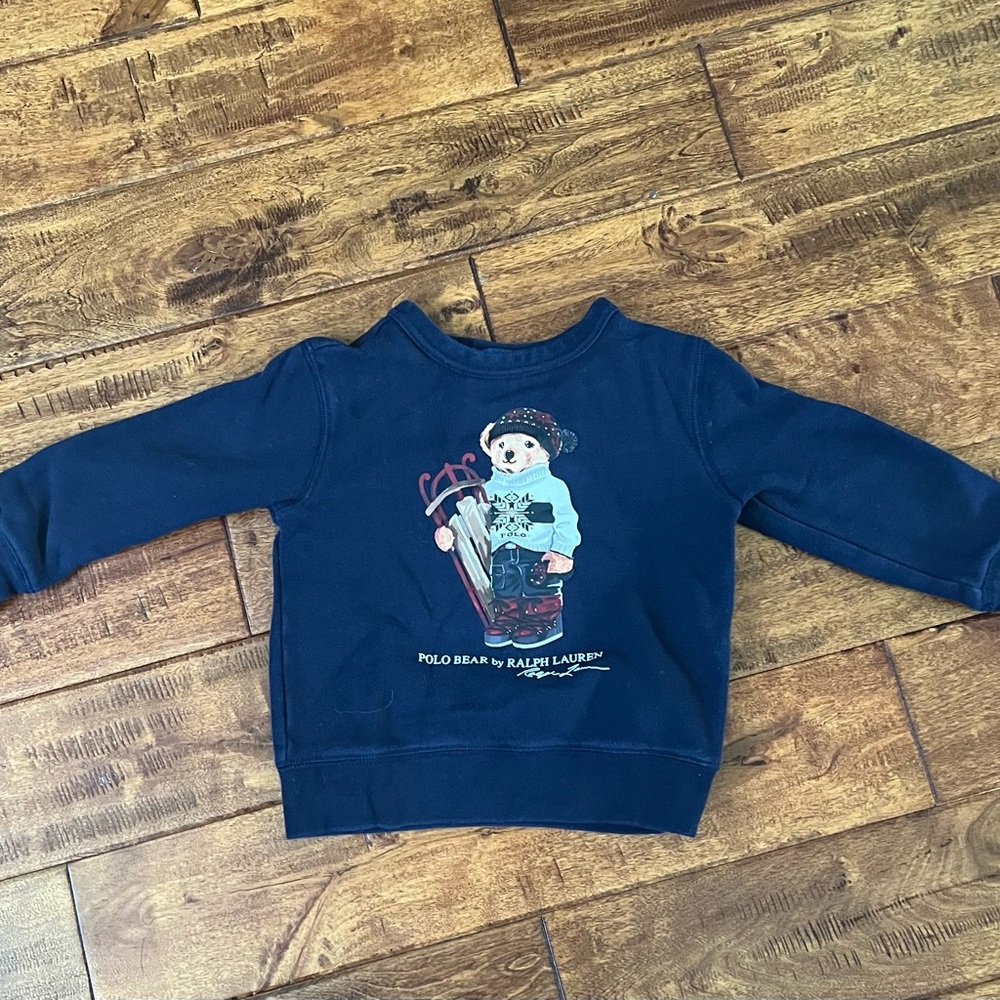 Polo by Ralph Lauren Kids Navy Sweatshirt with Polo Bear